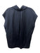 Vince Size XXS Navy Silk Button Up Cap Sleeve Collar Top Navy / XXS