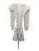 Isabel Etoile Marant Size 38 / M White Linen Long Sleeve Ruffle Hem Dress White / 38 / M