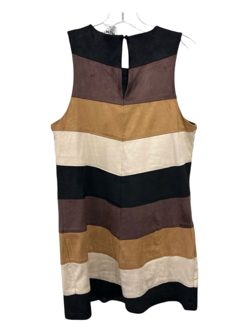 Show Me Your Mumu Size Medium Black, Brown, Tan Polyester Blend Sleeveless Dress Black, Brown, Tan / Medium
