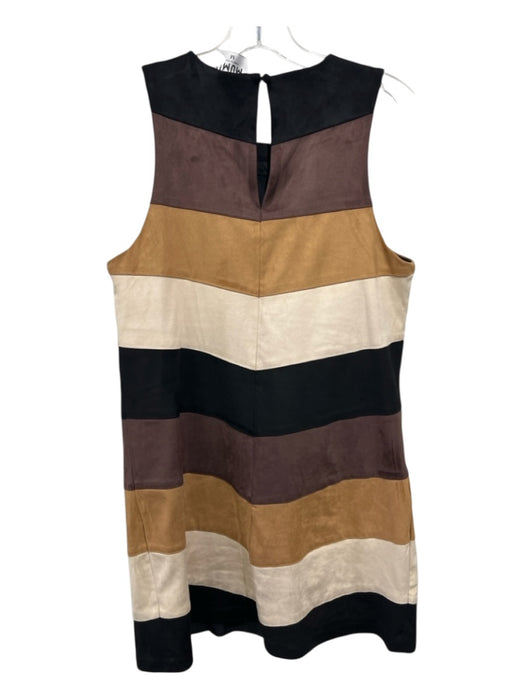 Show Me Your Mumu Size Medium Black, Brown, Tan Polyester Blend Sleeveless Dress Black, Brown, Tan / Medium