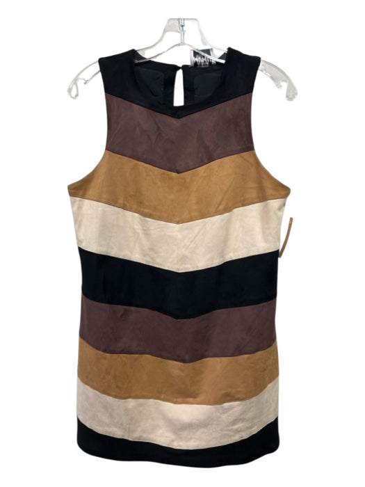Show Me Your Mumu Size Medium Black, Brown, Tan Polyester Blend Sleeveless Dress Black, Brown, Tan / Medium