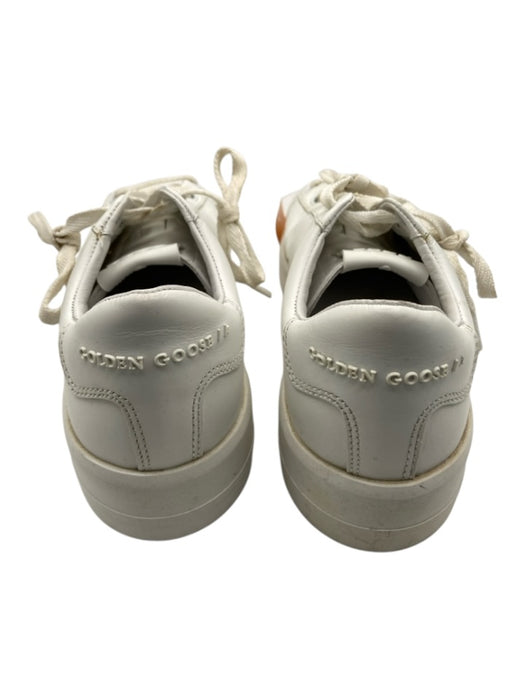 Golden Goose Shoe Size 37 White Leather Upper Lace Up Star Perforated Sneakers White / 37