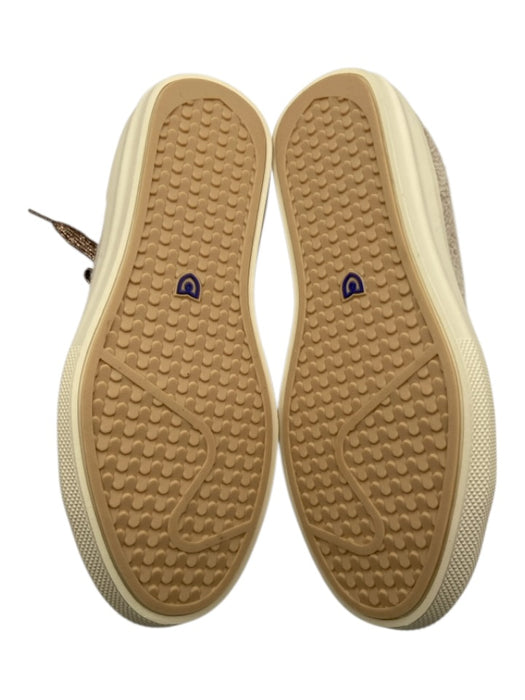Rothy's Shoe Size 7 Beige & Bronze Textile Rubber Sole lace up Sneakers Beige & Bronze / 7