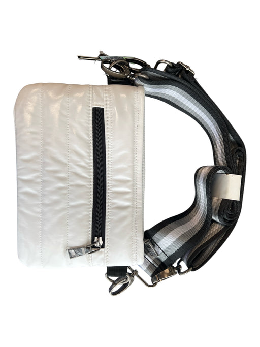 Think Royln White Patent Leather Shoulder & Crossbody Top Zip Quilted Bag White / Small
