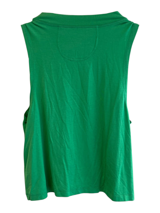 Splits 59 Size XS Kelly Green Viscose Sleeveless Crew Neck Top Kelly Green / XS