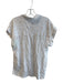 Rails Size Small White & Gold Linen Blend Drop Shoulder Collared Button Down Top White & Gold / Small