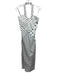 S/W/F Size M White & Black Cotton Polka Dots Sleeveless Halter Dress White & Black / M