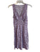 Reformation Size M Purple Viscose & Rayon V Neck Sleeveless Floral Print Dress Purple / M