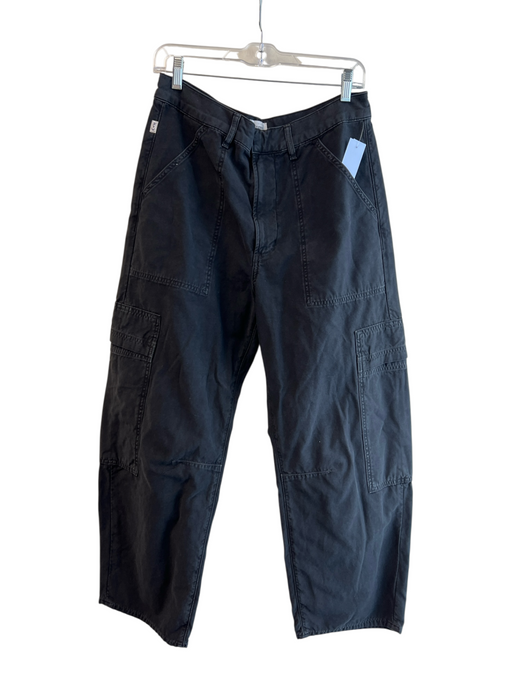 Citizens of Humanity Size 30 Black Cotton Cargo Wide Leg 6 Pocket Zip Fly Pants Black / 30