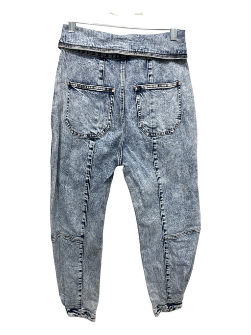 Ulla Johnson Size 0 Acid Wash Cotton Blend High Rise Tapered Cargo Jeans Acid Wash / 0