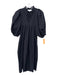Never a Wallflower Size Small Black Cotton Half Balloon Sleeve Gathered Dress Black / Small