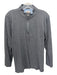 Faherty Size M Dark Gray Cotton Blend Solid Quarter Zip Men's Long Sleeve Shirt M