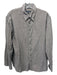 Burberry Size L Gray Cotton Solid Button Down Men's Long Sleeve Shirt L