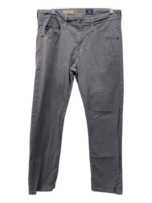 AG Size 31 Gray Cotton Blend Solid Khakis Men's Pants Gray / 31