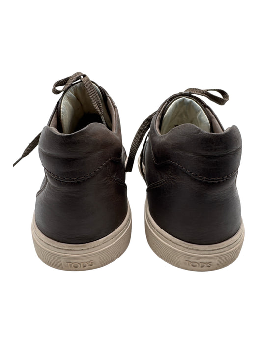 Tods Shoe Size 7 Dark Brown Leather Solid Sneaker Men's Shoes Dark Brown / 7
