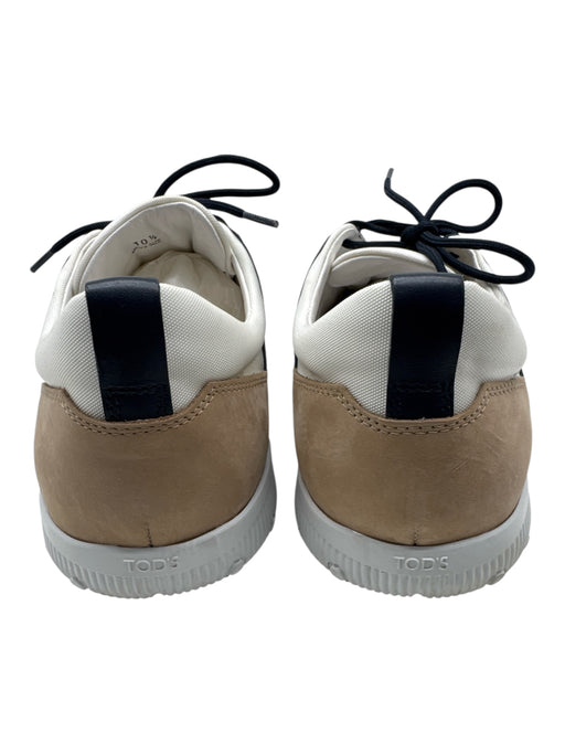 Tods Shoe Size 10.5 AS IS Beige & Navy Synthetic Solid Sneaker Men's Shoes Beige & Navy / 10.5