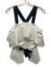Derek Lam 10 Crosby Size 2 White & Black Cotton Ruched Front Sleeveless Top White & Black / 2