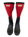 Hunter Shoe Size 5 Black & Red Rubber Neoprene Color Block Rain Boots Black & Red / 5