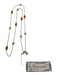 Kendra Scott Gold & Orange 14K Plated Glass Faceted Lobster Clasp Necklace Gold & Orange