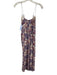 Reformation Size 2 Purple & Cream Print Viscose Floral Spaghetti Strap Dress Purple & Cream Print / 2