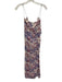 Reformation Size 2 Purple & Cream Print Viscose Floral Spaghetti Strap Dress Purple & Cream Print / 2