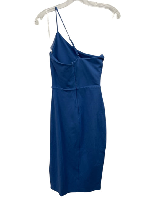 Lovers and Friends Size S Blue Rayon Blend One Shoulder Sleeveless Dress Blue / S