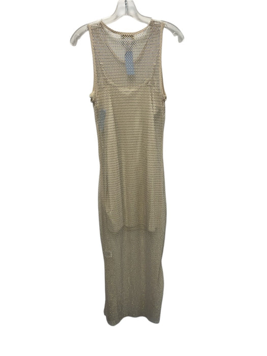 House of Harlow 1960 Size S Cream White Polyester U Neck Sleeveless Dress Cream White / S