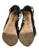 Charlotte Olympia Shoe Size 36 Black Suede Peep Toe Spider Web Ankle Tie Sandals Black / 36