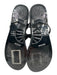 Kurt Geiger Shoe Size 40 Black Rubber T Toe Goldtone Hardware Open Toe Sandals Black / 40