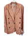 Derek Lam Size 10 Rose Pink Linen black buttons Flap Pocket Blazer Jacket Rose Pink / 10