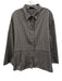Piazza Sempione Size 48 Black & White Cotton Long Sleeve Vertical Stripes Top Black & White / 48