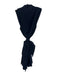 Tory Burch Size 8 Navy Polyester Sleeveless Button Up Neck Tie Top Navy / 8