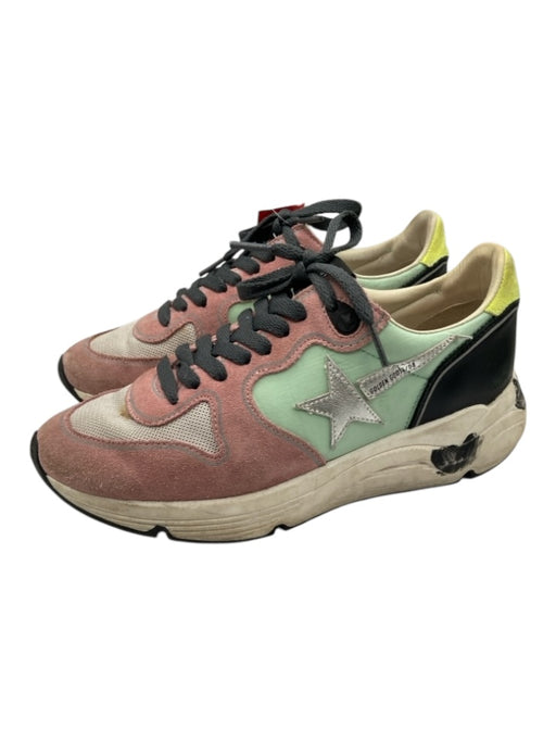 Golden Goose Shoe Size 37 Multicolor Leather Colorblock Low Top Lace Up Sneakers Multicolor / 37