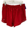 Lululemon Size 8 Red Polyester Blend Elastic Waist Sheer Panel Shorts Red / 8