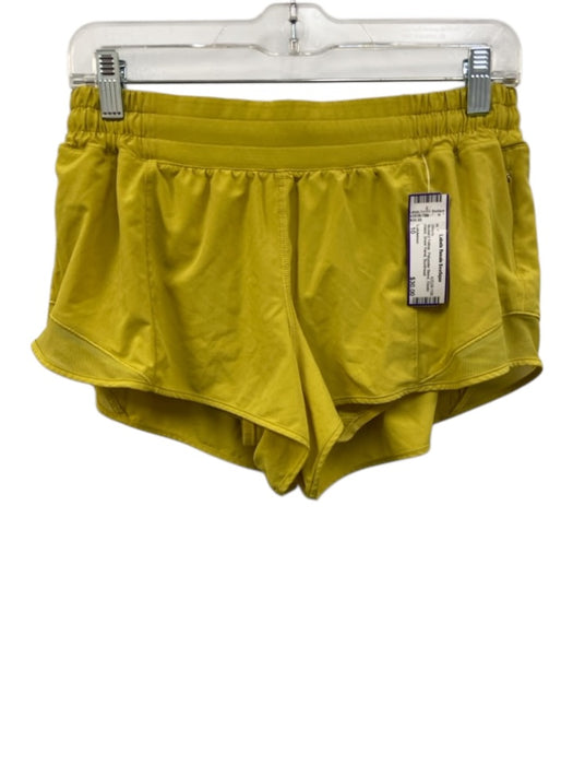 Lululemon Size 10 Mustard Yellow Polyester Blend Elastic Waist Shorts Mustard Yellow / 10