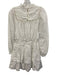 Cleobella Size S White Cotton Long puff sleeve Crochet Lace Smocked Waist Dress White / S