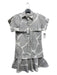 Hunter Bell Size XS White & Black Cotton Stitching Short Sleeve Collar Dress White & Black / XS