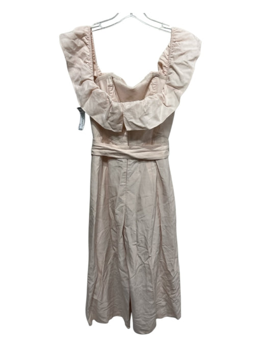 Club Monaco Size 2 Blush Pink Lyocell blend Sleeveless Ruffles Jumpsuit Blush Pink / 2