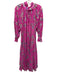 Free People Size XS Pink, Purple & Gold Viscose & Polyester Floral Ruffle Dress Pink, Purple & Gold / XS