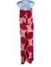Mister Zimi Size S / 6 Pink, Red & Blue Viscose Floral Strapless Jumpsuit Pink, Red & Blue / S / 6