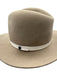 Rag & Bone Taupe Gray Wool Leather trim Wide Brim Fedora Hat Taupe Gray / Small
