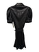 Alice & Olivia Size 0 Black Polyurethane Faux Leather Button Front Collar Dress Black / 0