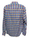 Ledbury Size M Blue & Multi Cotton Blend Plaid Button up Men's Long Sleeve Shirt Blue & Multi / M