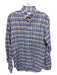 Ledbury Size M Blue & Multi Cotton Blend Plaid Button up Men's Long Sleeve Shirt Blue & Multi / M