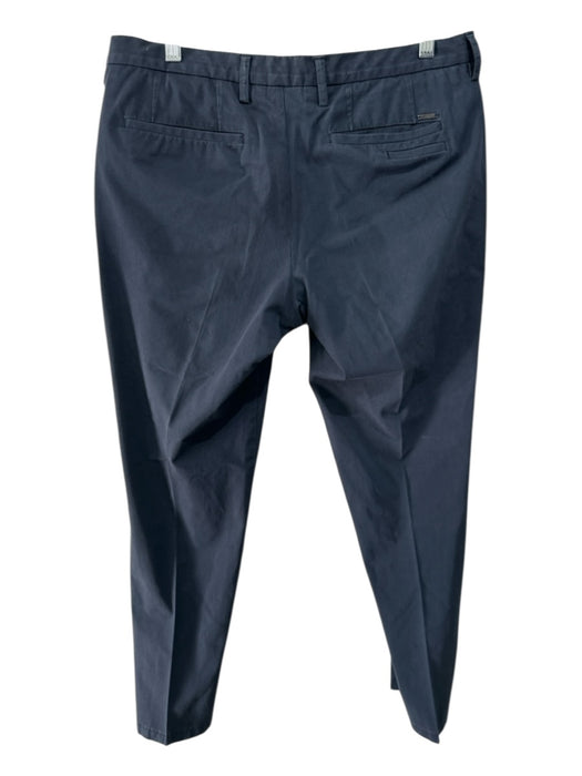 Boss Size 48 Navy Cotton Blend Solid Khakis Men's Pants Navy / 48