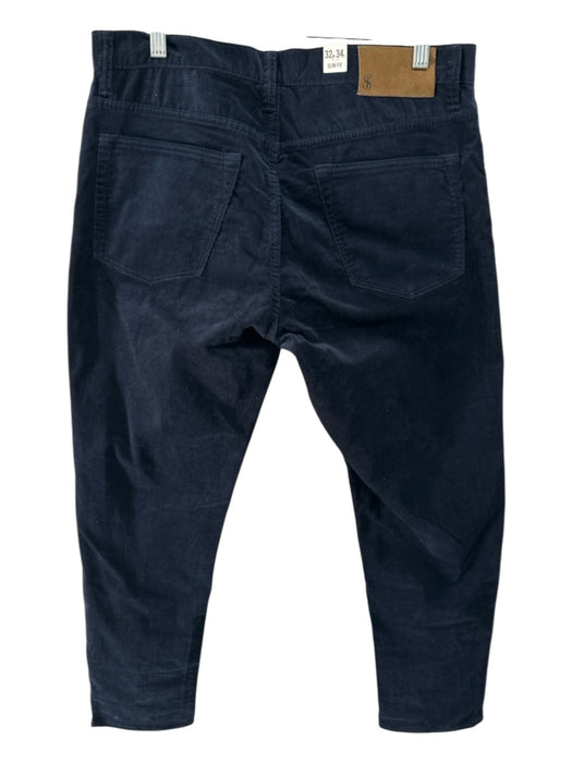 Todd Snyder NWT Size 32 Navy Cotton Blend Cordouroy Khakis Men's Pants Navy / 32