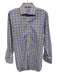 Ledbury Size 16.5 White & Multi Cotton Plaid Button Down Men's Long Sleeve Shirt White & Multi / 16.5