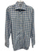 Peter Millar Size S Blue & Multi Cotton Plaid Button Down Long Sleeve Shirt Blue & Multi / S