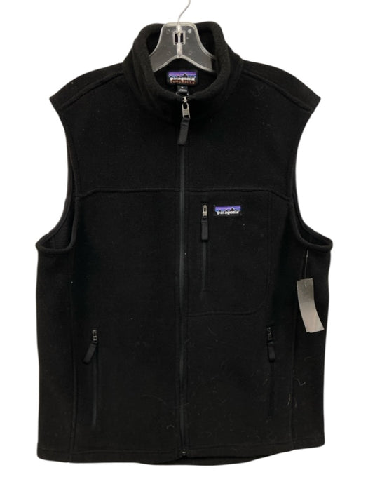 Peter Millar AS IS Size M Black Polyester Solid Zipper Men's Vest Black / M