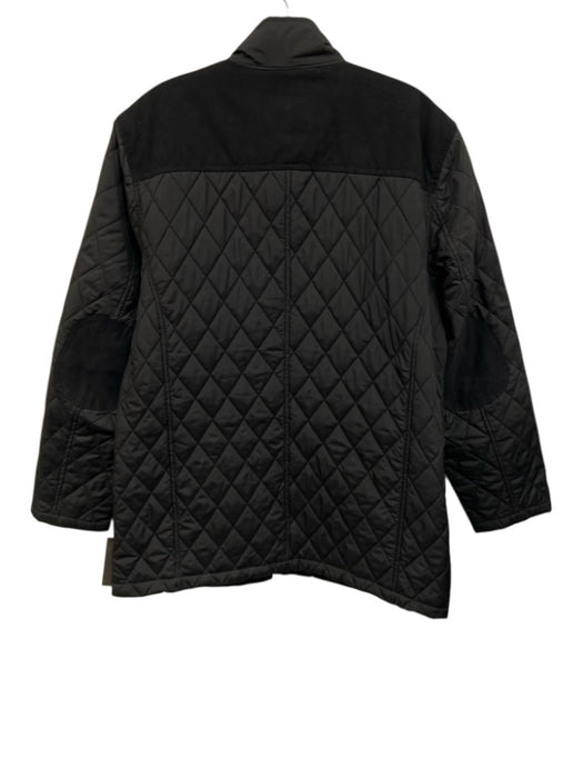 Tasso Elba Size M Black Polyester Solid Quilted Men's Jacket Black / M